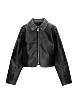 Межсезонная куртка Pull&Bear, черный