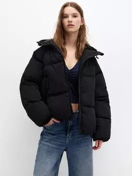 Межсезонная куртка Pull&Bear, черный