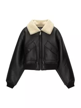 Межсезонная куртка Pull&Bear, черный