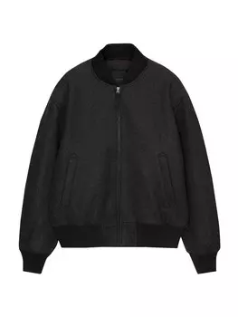 Межсезонная куртка Pull&Bear, цвет Black/mottled black