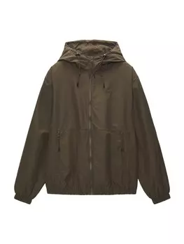 Межсезонная куртка Pull&Bear, оливковый