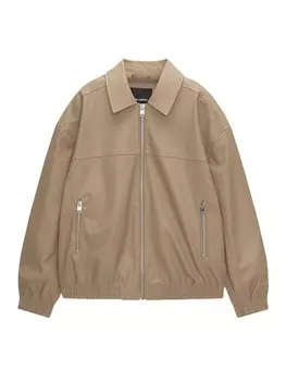 Межсезонная куртка Pull&Bear, светло-коричневый