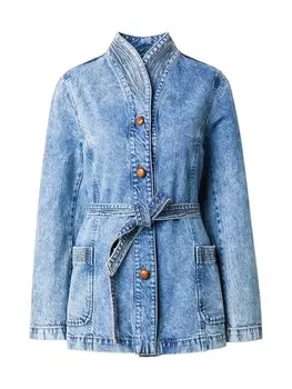 Межсезонная куртка REMAIN, синий деним