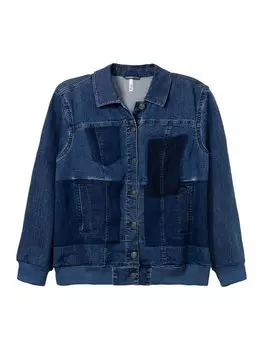 Межсезонная куртка Sheego, синий деним/темно-синий