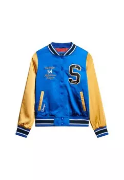 Межсезонная куртка Superdry, синий/желтый