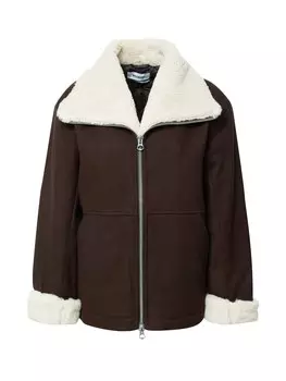 Межсезонная куртка WEEKDAY, шоколад