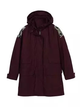 Межсезонная парка Desigual, бордовый