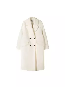 Межсезонное пальто Bershka, экрю