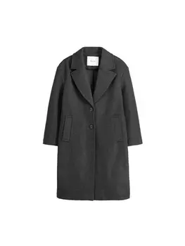 Межсезонное пальто Bershka, антрацит