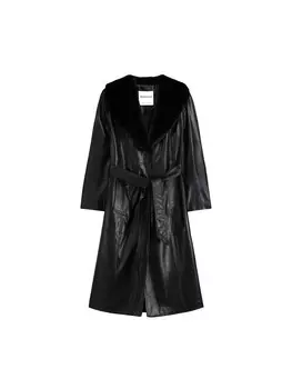 Межсезонное пальто Bershka Between-Seasons Coat, черный