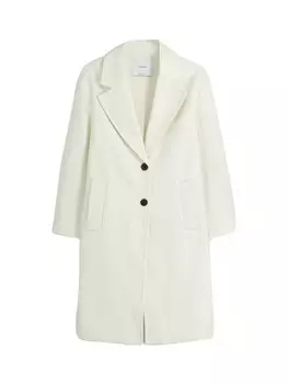 Межсезонное пальто Bershka, кремовый