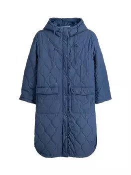 Межсезонное пальто Bershka, пыльный синий