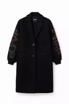 Межсезонное пальто Desigual, черный