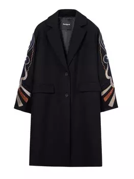 Межсезонное пальто Desigual, черный