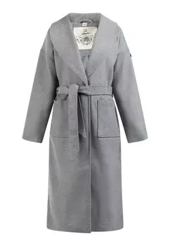 Межсезонное пальто Dreimaster, пестрый серый