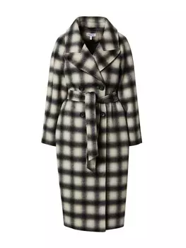 Межсезонное пальто Edited GRAZIELA, экрю/черный