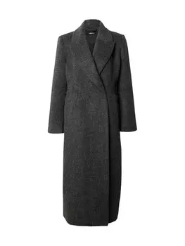 Межсезонное пальто Gina Tricot FUZZY, темно-серый