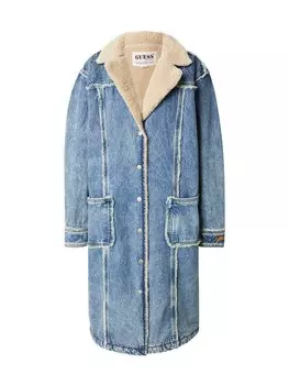 Межсезонное пальто GUESS Originals, синий деним