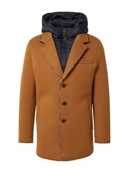 Межсезонное пальто INDICODE JEANS Pilsner, коньяк