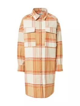 Межсезонное пальто Iriedaily, бежевый/оранжевый