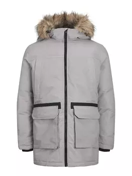 Межсезонное пальто JACK & JONES, светло-серый