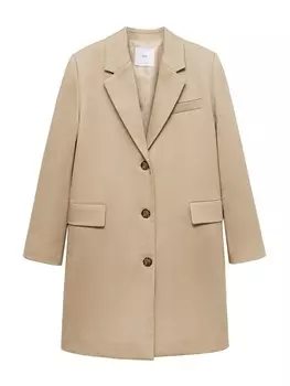 Межсезонное пальто MANGO Between-Seasons Coat Manila, бежевый
