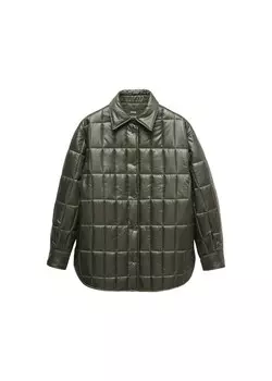 Межсезонное пальто Mango HAMSTER, хаки