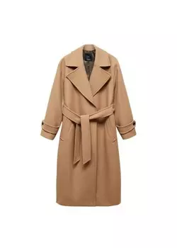 Межсезонное пальто MANGO Traviata, коричневый