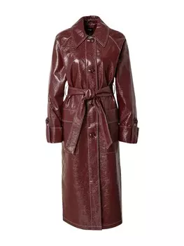 Межсезонное пальто Nasty Gal, красное вино