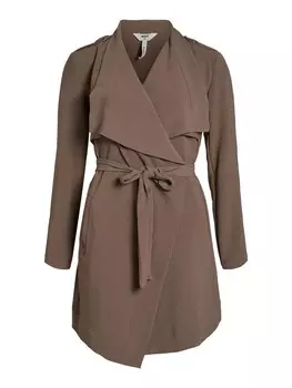 Межсезонное пальто OBJECT Between-Seasons Coat Annlee, темно-бежевый