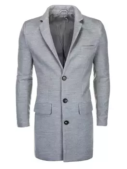 Межсезонное пальто Ombre C432, серый