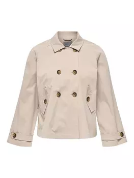 Межсезонное пальто ONLY Carmakoma CARApril, светло-бежевый