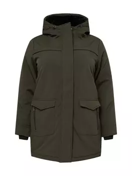Межсезонное пальто ONLY Carmakoma Maastricht, темно-зеленый
