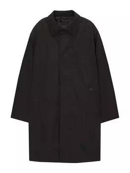 Межсезонное пальто Pull&Bear Between-Seasons Coat, черный