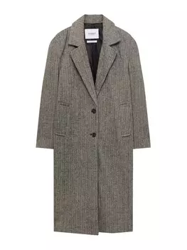Межсезонное пальто Pull&Bear, серый