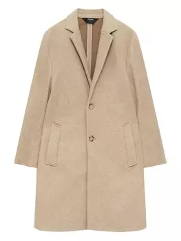 Межсезонное пальто Pull&Bear, темно-бежевый