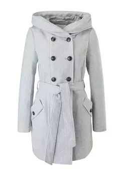 Межсезонное пальто s.Oliver, пятнистый серый