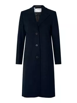 Межсезонное пальто Selected Femme, синий