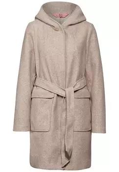 Межсезонное пальто STREET ONE, цвет mottled beige