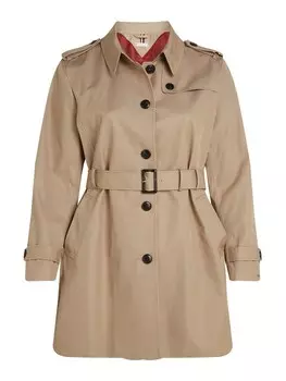 Межсезонное пальто Tommy Hilfiger Curve Heritage, светло-бежевый