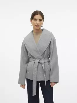 Межсезонное пальто VERO MODA Between-Seasons Coat VMAnne Bergen, серый