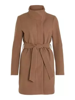 Межсезонное пальто Vila, пятнистый коричневый