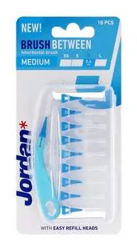 Межзубные очистители, 0,6 Medium - Blue, 10 шт. Jordan
