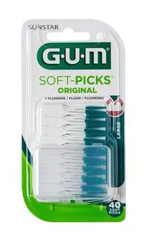 Межзубные щетки, большой размер, 30 шт. Sunstar Gum, Soft-Picks Advanced
