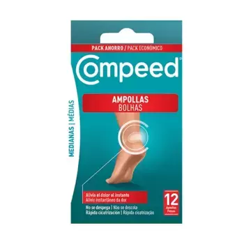 Мгновенно снимает боль Pack Ahorro Apsitos Ampollas Medianas Compeed, 12 UD