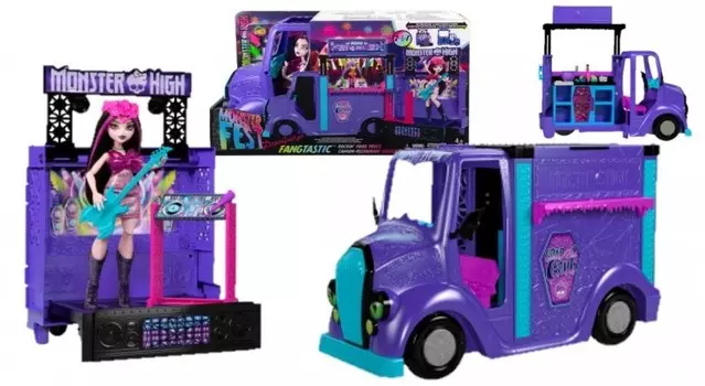 Mh Концертный Фуд-Грузовик С Куклой Hxh83 Wb1 Mattel