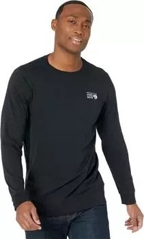 MHW Логотип на спине, длинный рукав Mountain Hardwear, черный