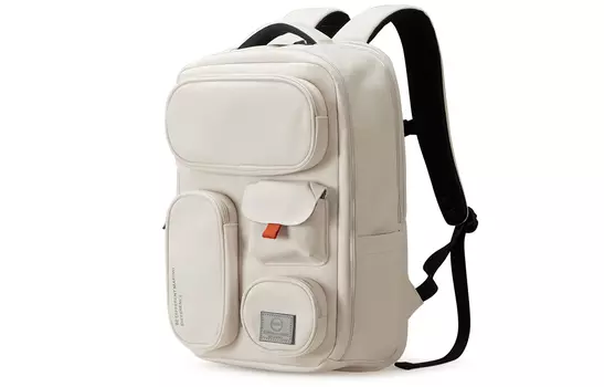 Mi Hee Тканевый рюкзак MIXI среднего размера унисекс: крам/лунный белый/серо-белый/угольно-серый/морской синий/темно-зеленый/мокко