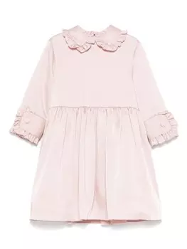 Mi Mi Sol платье из креп-атласа с оборками, розовый