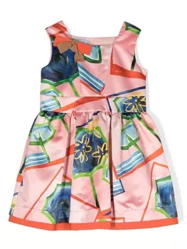 Mi Mi Sol платье с цветочным принтом, розовый